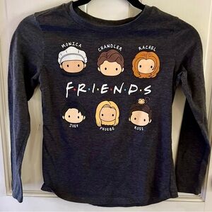 FRIENDS Girls Gray Longsleeve Shirt, Size 7/8